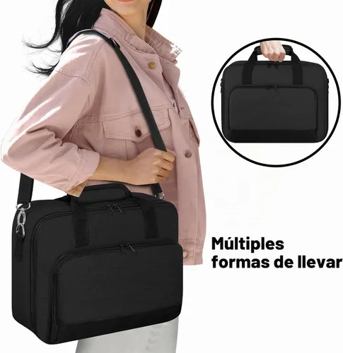 Vista 6 de Estuche de transporte para proyector, bolsa para proyector con bolsillos de almacenamiento para accesorios
