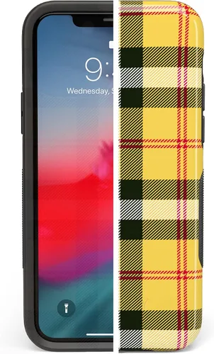Vista 5 de Casely Funda para iPhone 11 Pro Max ¡Como si! Funda a cuadros amarillos