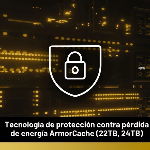 Vista 6 de Western Digital Disco duro interno de clase empresarial WD Gold de 2 TB - 7200 RPM, SATA 6 Gb/s, caché de 128 MB, 3.5" - WD2005FBYZ