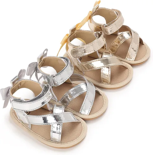 Vista 2 de WILLFUN Sandalias de verano para bebés niños y niñas, puntera cerrada, suela de goma suave, zapatos para exteriores para niños pequeños que caminan