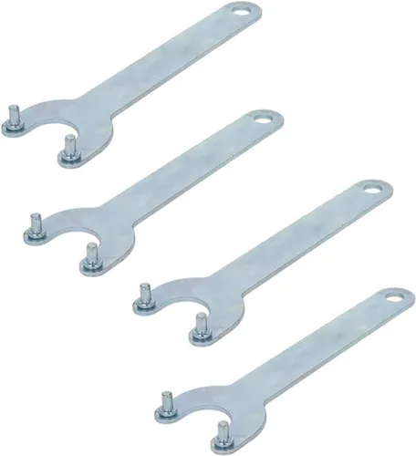 Vista 9 de Utoolmart Llave de amoladora angular, tuerca de bloqueo de hierro de 2 puntas, llave de acabado de zinc para Dewalt Milwaukee Makita Black & Decker