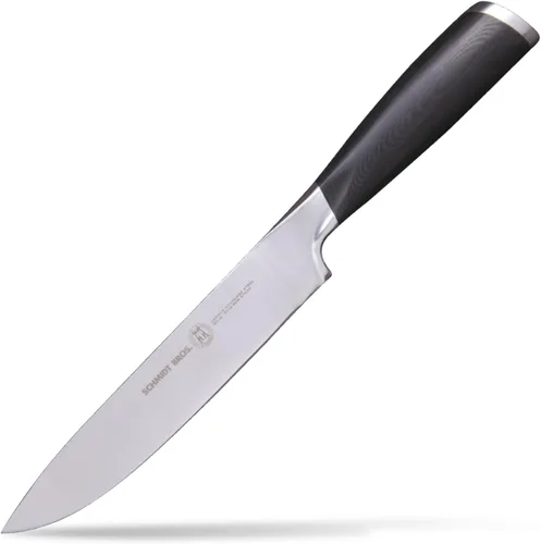 Vista 8 de Schmidt Brothers Heritage - Juego de 4 cuchillos de carne jumbo de acero inoxidable alemán de alto carbono