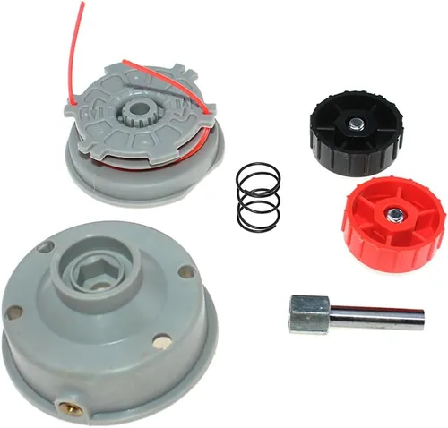 Vista 4 de Conjunto de cabezal de cuerda de recortadora con retenedor de carrete de repuesto para Homelite RYOBI Toro String Trimmer Brushcutter PN 000998265