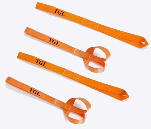 Vista 4 de TGL Correas de amarre de bucle suave, capacidad de carga de 2300 libras, paquete de 4 correas para manillar de motocicleta para asegurar ATV, UTV