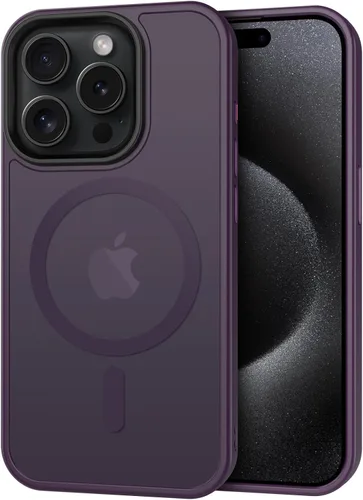 Vista 19 de CACOE Funda magnética para iPhone 12 y iPhone 12 Pro de 6.1 pulgadas - Compatible con MagSafe y soporte magnético para teléfono en el automóvil,