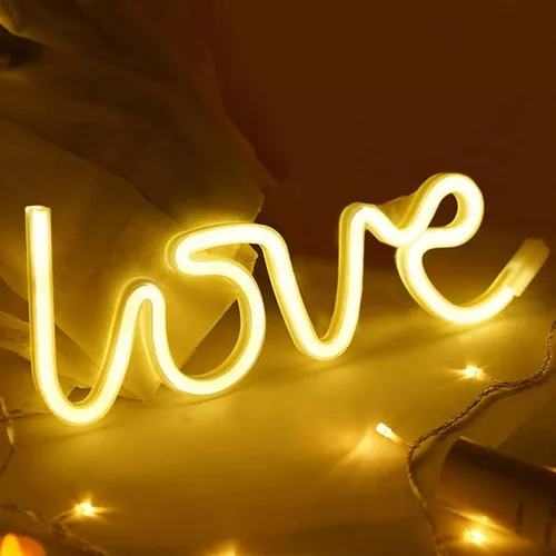 Vista 7 de Efavormart - Letrero de luz de neón de 13 pulgadas, luces LED reutilizables para decoración de pared, funciona con USB