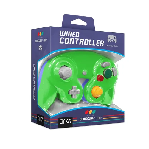 Vista 5 de Cirka Wired Controller for WiiGameCube (GreenBlue) - GameCube