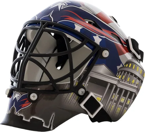 Vista 33 de Franklin Sports mini máscara para portero con logo de la NHL