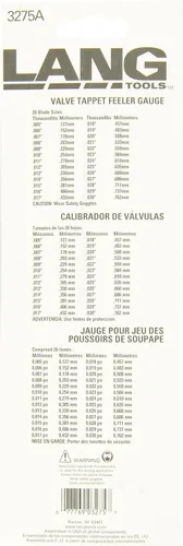Vista 2 de A & E Hand Tools 3275A Juego de Galgas de Espesores