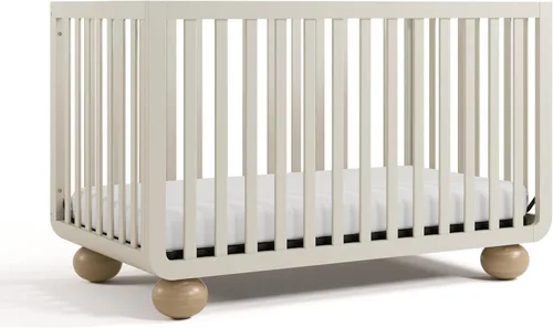 Vista 17 de Storkcraft Amalfi - Cuna convertible 5 en 1 con barandilla para niños pequeños, madera flotante Driftwood