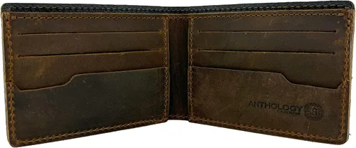 Vista 3 de Anthology Gear Handmade Full Grain Minimalist Leather Wallet For Men (Whiskey Brown)