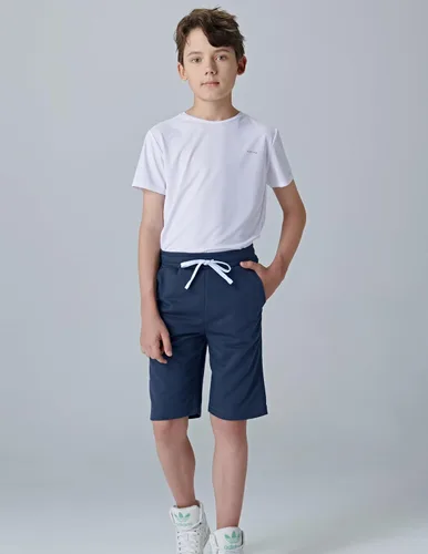 Vista 3 de Liberty Pro Paquete de 3 pantalones cortos deportivos para niños y jóvenes, pantalones cortos deportivos casuales con bolsillos, ropa deportiva