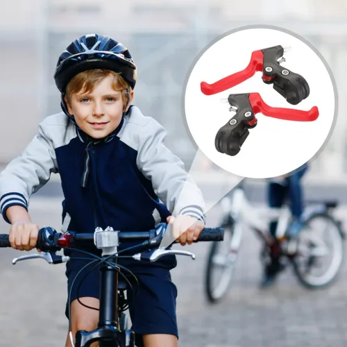 Vista 5 de BESPORTBLE 1 par de bicicleta mango de freno accesorios de bicicleta mango de bicicleta empuñaduras de bicicleta Agarraderas de metal universal