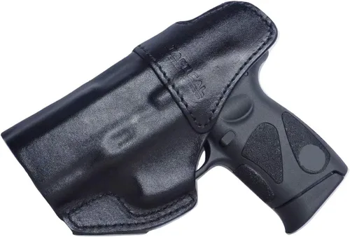 Vista 7 de Tactical Scorpion Gear Funda de cuero de grano completo IWB Conceal Carry Gun compatible con: Smith & Wesson S&W M&P Shield