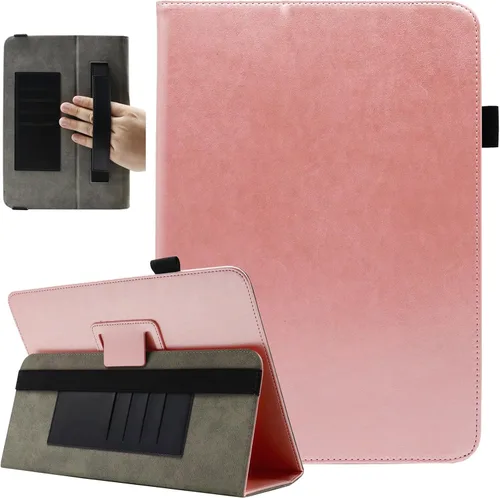 Vista 14 de Funda universal para tablet de 7 y 8 pulgadas, funda protectora con soporte para Android de 7.0 a 8.5 pulgadas con correa de mano y ranuras