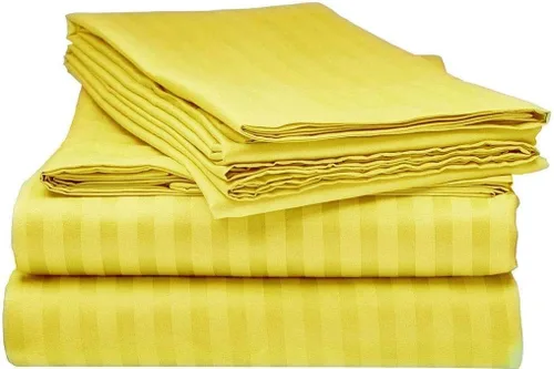 Vista 13 de laxlinen Super Suave Calidad 4 Pcs Hoja de cama Set (+ 30 inch) bolsillo extra profundo