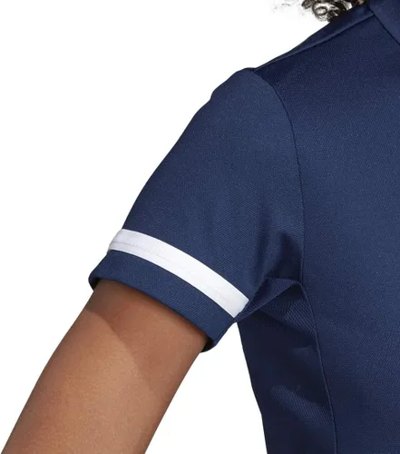 Vista 4 de adidas Camiseta polo Team 19 para mujer, Azul marino-blanco (Team Navy-white)