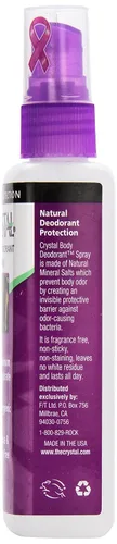 Vista 4 de Crystal, desodorante en aerosol, bomba, 4 oz