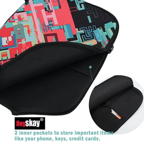 Vista 2 de HEYSKAY Pickleball Paddle Cover Pickleball Racket Sleeve Bag with Handle Strap Pickle-Ball Equipment Protective Paddle Sleeve with Mesh Pocket