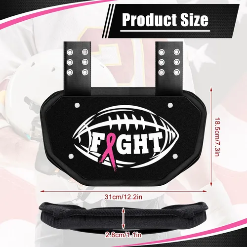 Vista 2 de Liliful Placa trasera de fútbol duro deportivo para jugadores, protector trasero para jóvenes, Navidad, amantes del fútbol, regalos para hombres