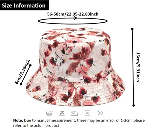 Vista 2 de Sombrero de pescador retro para hombre y mujer, estampado vintage para exteriores