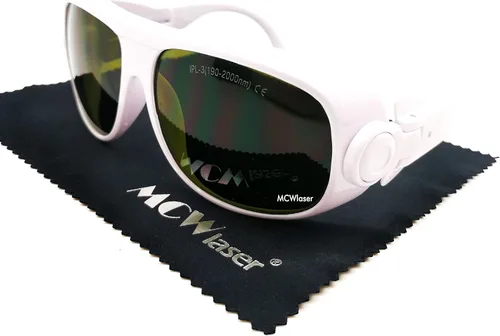 Vista 9 de MCWlaser IPL gafas de seguridad láser 190nm-2000nm gafas de protección ocular para depilación láser cosmetología fotón luz belleza estilo 1