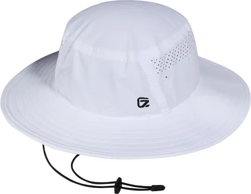 Vista 13 de GADIEMKENSD Sombrero de cubo UPF 50+, transpirable y de secado rápido, correa resistente al viento, unisex para actividades al aire libre Gris