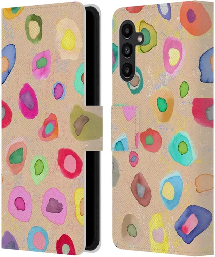 Vista 126 de Head Case Designs Officially Licensed Ninola Ditsy Flowers Yellow Nature Bold Leather Wallet Case Compatible with Samsung Galaxy A07 4G