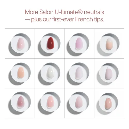 Vista 7 de Celebritips Uñas postizas a presión - Salon U-ltimate™ Bailarina, Uñas de almendra extra cortas, reutilizables 16 tamaños - Kit de 32 uñas