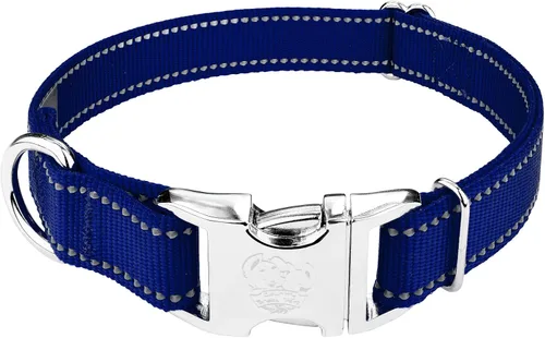 Vista 12 de Country Brook Petz - Collar para perro de nailon reflectante negro de alta calidad, pequeño