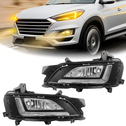 Vista 34 de Fog Lights Compatible With 2013 2014 2015 Ford Explorer Front Bumper Driving Lamp Assembly Clear Lens