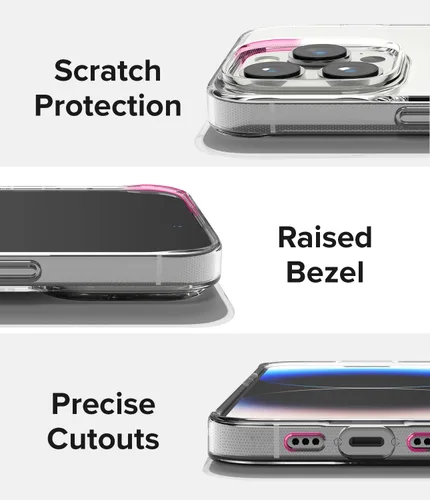 Vista 7 de Ringke Air - Funda delgada pero resistente, compatible con iPhone 14 Pro de 6.1 pulgadas, transparente, flexible, ligera, delgada, transparente