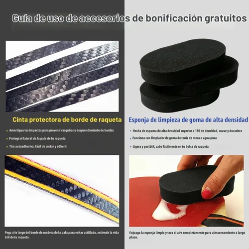 Vista 5 de Rintifia® Funda de ping-pong para palas de ping pong, bolsa de almacenamiento rígida para 2 paletas y múltiples pelotas - anticaídas, antidesgaste