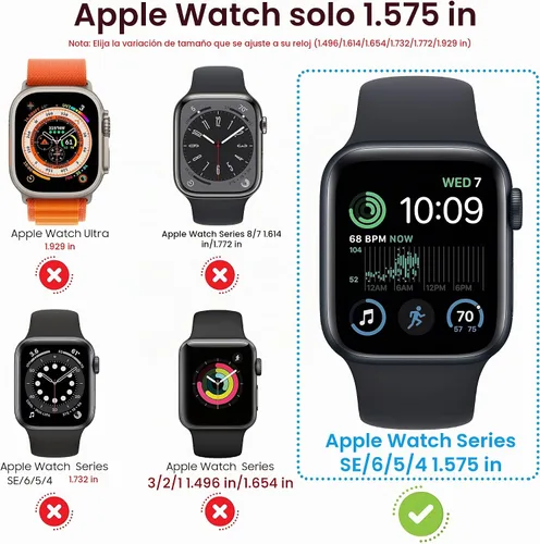 Vista 2 de Suoman para Apple Watch Protector de Pantalla de Vidrio Templado de 40 mm, [Aspecto Ultra] Funda Protectora Dura de PC para Todo el Contorno