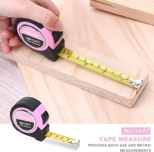 Vista 6 de FASTPRO Kit de herramientas rosa de 7 piezas, juego de herramientas para el hogar para mujeres, herramientas manuales básicas para mantenimiento