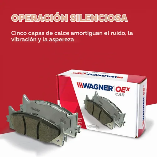 Vista 5 de Wagner Brake OEX OEX1035 - Juego de pastillas de freno de disco de cerámica prémium