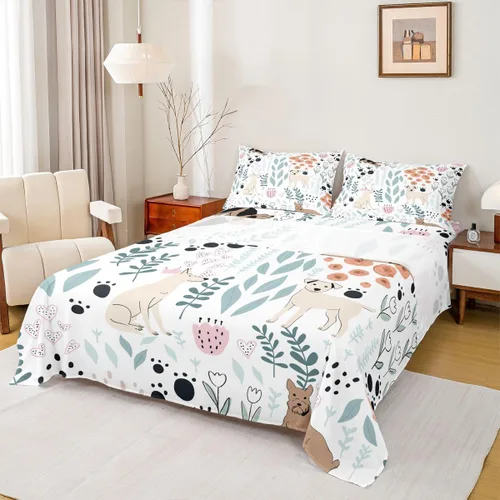 Vista 18 de Erosebridal Juego de sábanas de animales de la selva para niñas y niños, juego de sábanas de safari salvaje con diseño de elefante, oso, tigre