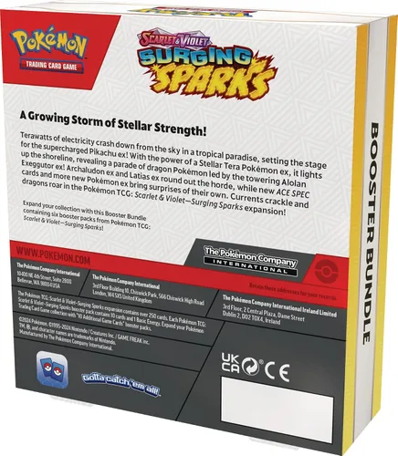 Vista 4 de Pokémon TCG: Escarlata y Violeta - Paquete de refuerzo de Surging Sparks