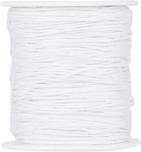 Vista 27 de Cordón de algodón encerado aguamarina de 100 yardas, hilo trenzado para cuentas de cordón de pulsera, collar de alambre de 0.039 pulgadas