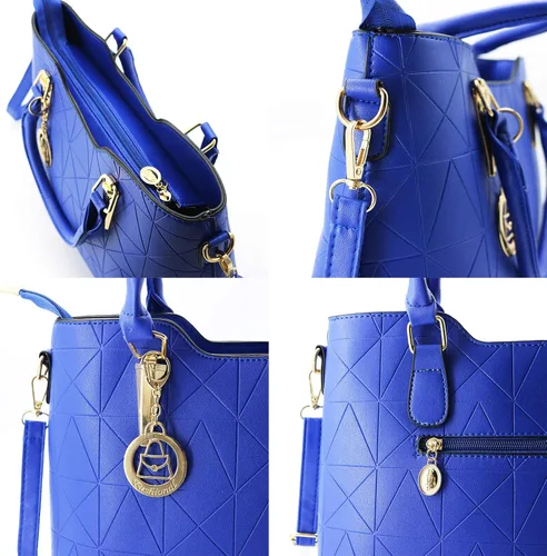 Vista 6 de Bolsa para mujer de piel Lizhigu, Satchel, estilo Tote, de mano o para el hombro