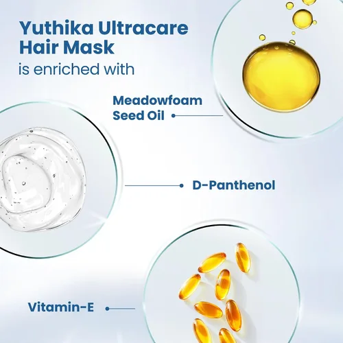 Vista 6 de Yuthika Mascarilla Profesional UltraCare 16.9 fl oz Tratamiento Acondicionador Profundo