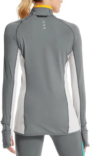 Vista 3 de Mission Womens Vaporactive Stamina Lightweight 1/4 Zip Long Sleeve Shirt