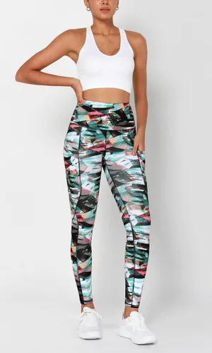 Vista 5 de ODODOS - Leggings de yoga con cintura alta y bolsillos para mujer, pantalones de yoga deportivos con control de abdomen, no se transparentan