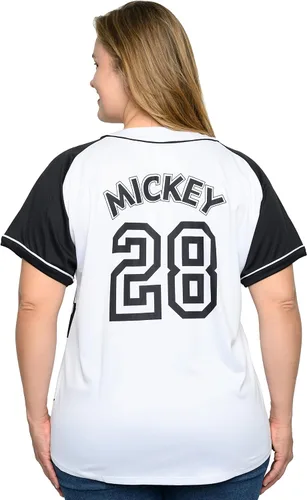 Vista 5 de Disney Mickey Mouse 28 - Camiseta para mujer con botones frontales