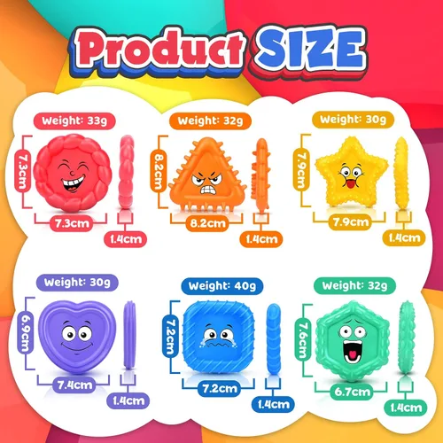 Vista 4 de LESONG Juguetes Sensoriales para Niños Pequeños - Juguetes de Sentimientos Sociales y Emocionales para Necesidades Especiales, Juguete