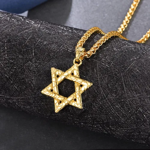 Vista 4 de ADMETUS Star of David Necklace 925 Sterling Silver Jewish Star Pendant Estrella de David Jewelry Gifts for Men with 22"+2" Chain