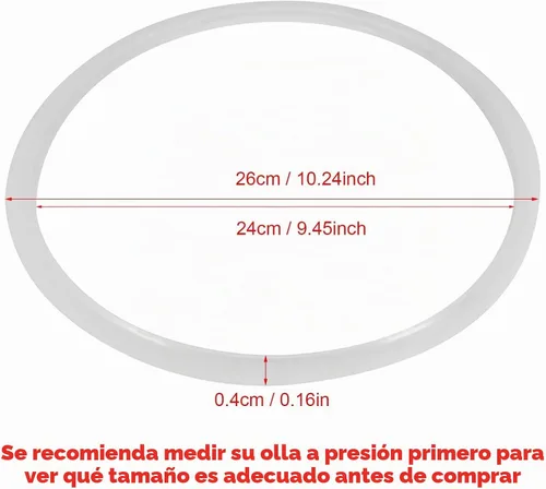Vista 3 de Anillos de sellado de silicona transparente de repuesto de 6 tamaños para olla a presión del hogar, herramienta de cocina, accesorios de olla Insta