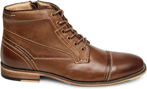Vista 6 de Steve Madden Jefries - Botines para hombre Botas casuales Marrón (Dark Tan)