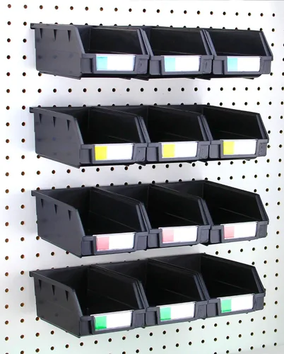 Vista 20 de Papeleras de Pegboard – tamaños 3.5", 5", o 7