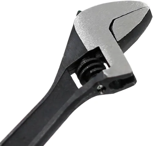 Vista 4 de Llave ajustable de tamaño mini de 2.5 pulgadas, herramienta de llave de tuerca pequeña negra de 2.5", capacidad de mandíbula de 0~10mm Jaw